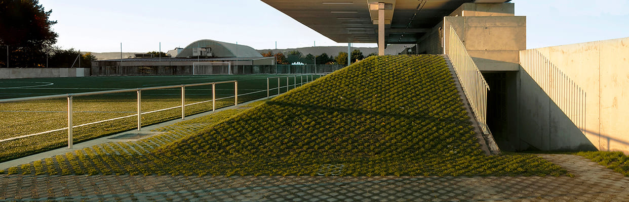 Pavimento ecodren campo a gandareira